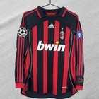 Ac Milan 07-08 Home Jersey     Champions League     Kaka  22 Long Sleeve
