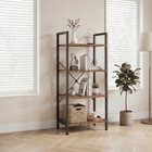 Edx Bookcase  4 Tier Book Shelf  Storage Shelf  Classic Modern Bookcase For Cds