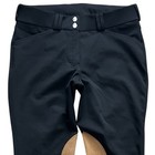 Dover Saddlery Iconeq Riding Pants Women 30 Black Knee Patch Breeches Equestrian