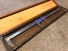 Vintage Starrett No  122  Vernier Caliper 24    In Original Wooden Box