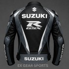 Suzuki Gsxr Biker Motorcycle Leather Jacket Sports Motorbike Racing Men Jackets