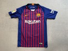 Messi Barcelona 2018 2019 Home Jersey Football Soccer Shirt Nike Boys Size M