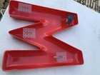 Vintage 12  Red Glossy Plastic Sign Letters M A R T I N Z G Advertising