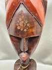 Vintage Hand Carved Wood African Ghana Guro Statue Tribe Decor Collector L2