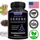 Organic Ashwagandha Capsules 1300mg Supplement With Black Pepper Root Powder