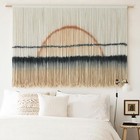 Jakalin Macrame Wall Hanging Large Sunset Dip Dye Boho Tapestry Handmade Woven