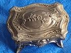 Lot Of 4 Antique Continental Silver Plated Jewelry Box 