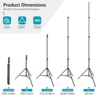 Light Stand Metal 13ft 4m Adjustable Heavy Duty Photography Tripod With Cushion