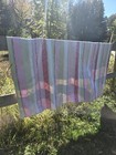 Pottery Barn Quilt 63 In x 86 In  Pretty Pinks And Light Greens Reversible Small
