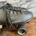 Riedell Carrera Boots Style  2 Roller Skates Size 14 Black Leather Quad Speed