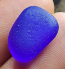 Flawless 2-tone Cobalt Blue Layered Multi - Real Davenport Beach Sea Glass