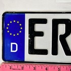 Germany License Plate     free         Erk Zc 180   European German Tag