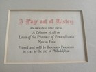 Benjamin Franklin 1742 Page Leaf Of Book All The Laws Of The Province Of Penn