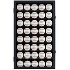 40 Hockey Puck Display Case Cabinet Holder Rack Baseball Black Finish 