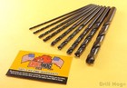 Aircraft Extension Drill Bit Set 6  Long Hi-moly M7 Drill Hog   Lifetime Warranty