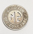 Santa Monica Municipal Bus Lines Good For One Zone Fare Token 