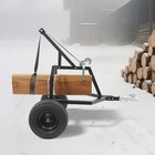 2 Wheel Atv Log Skidding Arch 1600lbs Log Holder For Wood Transport Black 24in
