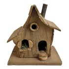 New Bird House Real Wood Handmade Bird Feeder Artisan Bird House