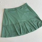 Rlx Ralph Lauren Green Athletic Skort Medium Eyelet Wicking  148 Golf Skirt Nwot