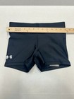 Under Armour Heatgear Compression Mid Rise Shorty Women   s Small Black