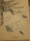 Vintage Christmas Medley For Piano And Vocal Sheet Music 1962