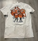Adidas Mens Basketball Stripe Crew Short Sleeve Graphic T Shirt Sz M Rare Nba