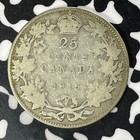 1915 Canada 25 Cents Lot t4864 Silver  Key Date 