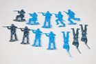 Mpc Toy Army Men Lot Of X12 Metallic Blue 2 5  Vintage