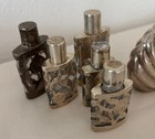 Vintage Sterling Silver 925 Mexico Perfume Scent Bottle Lot Of 6