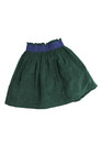 Oso   Me Girls Cotton Corduroy Elastic Waist Two Pocket Skirt Green Size 3