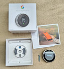 Google Nest Learning Thermostat  3rd Generation   Stainless Steel  Great