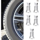 5set Tire Valve Caps  Tire Caps Covers  Chrome Plated Valve Stem Sleeve And Cap