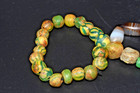 28 Pieces Mixed Ancient Roman Islamic Glass Eye Beads Strand Agate Amulet Lot