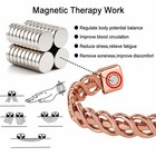 Magnetrx   100  Pure Copper Magnetic Bracelets Arthritis Pain Relief Solid Cuffs