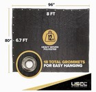 96 x80  Xl Sound Dampening Blanket With Grommets  Washable  12 Pounds         