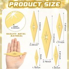 Yaocom 5 Pieces Midcentury Modern Vintage Style Starburst Metal Wall Decor    