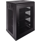 15u It Wall Mount Network Server Data Cabinet Rack Perforated Door W shelves