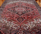 Handmade Wool Area Rug Vintage Caucasian Heris 8 3 X 11 8 Oriental Carpet 8 X 12