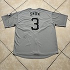 Vintage Y2k Snowman Young Jeezy  3 Snow Season Baseball Jersey Xl Vtg Rap Logo