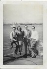 2 Vtg Photos Woman Men Happy Days Callao Ship Boat Harbor Ships California  