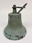 Antique Solid Brass Ship Bell Nautical Maritime School Bell Missing Clapper