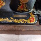 Singer Manufacter Co  Model 128 Sewing Machine  1921  Vintage  W  Lockable Case