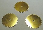 Mixed Lot Of 12 Brass Sprockets Gear  25mm   1    Steampunk   6 Solid   6 Open 