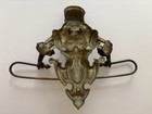 Victorian Antique Solid Bronze Metal Wall Mounted Bathroom Towel Rack