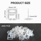 Ruhoom 2000x 1 16  Tile Leveling System Spacer Clips Floor Wall Diy Kit