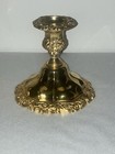 International Silver Company Ornate Gold-plated Candle Stick Holders Vintage