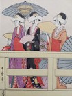 Japanese Woodblock Print By Utamaro 