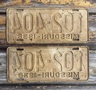 1936 Missouri License Plate Matched Pair   Set 102-404