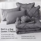 Comforter Set all Season Down-alternative 7-piece Bedding Set pinch Pleat Design