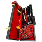 Scottish Great Highland Bagpipe Full Size Silver Mounts Black Rosewood Bagpipe